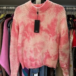 The Line by K Women's Pink Tie-Dye Sweater